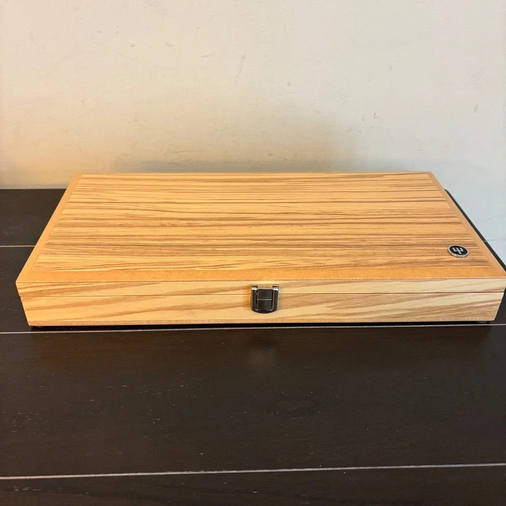 Wusthof | Wooden Knife Presentation Storage Case Box Black Velvet Lining 8 Slot‎